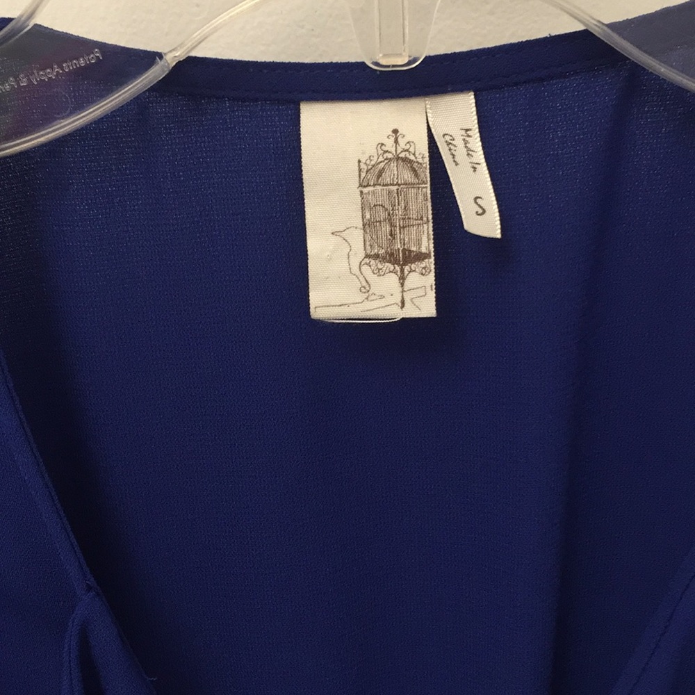 Francesca Royal Blue Ruffle Dress - Picture 2 of 3